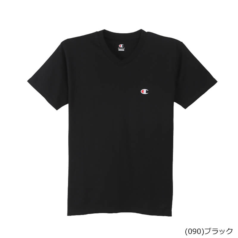 チャンピオン Tシャツ 半袖 インナー S~LL (tシャツ 綿 メンズ 下着 シャツ 肌着 インナーシャツ トップス vネック 吸汗 速乾) (在庫限り)