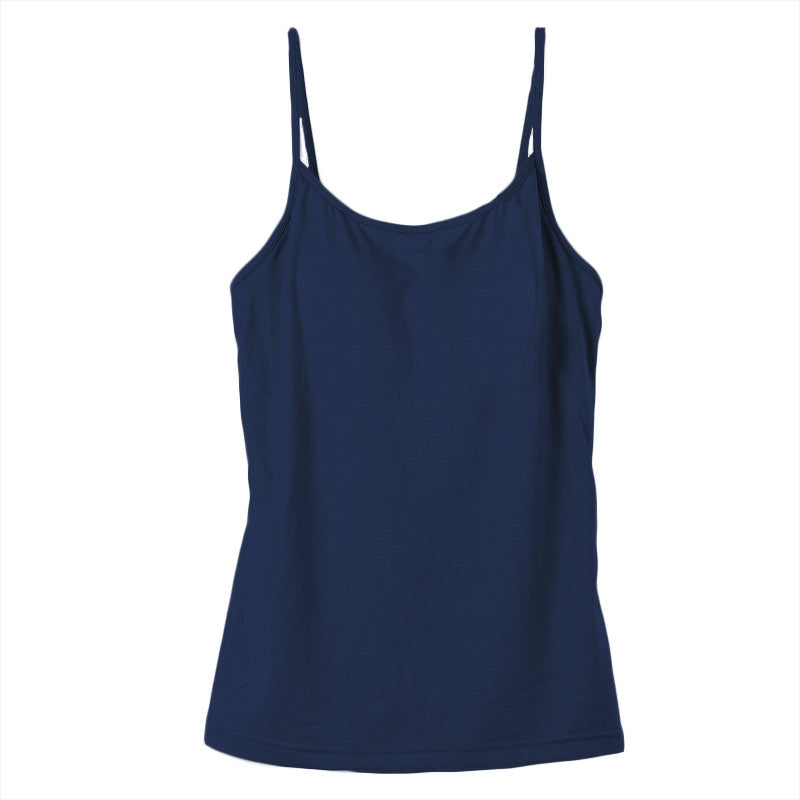 カップ付き キャミソール レディース ブラトップ 綿素材使用 綿混 無地 シンプル ベーシック 楽 ゆったり 重ね着 インナー リラックス ヨガ 下着 春 夏 秋 黒 白 グレー ベージュ 青 茶 M L LL