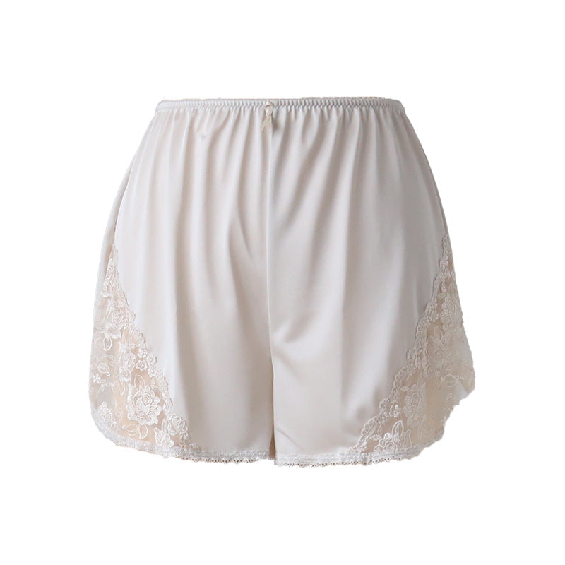 フレアパンツ ペチコート パンツ ペチパンツ レース ショート M~LL (一分丈 透けない 透け防止 インナー ランジェリー かわいい レディース 下着)