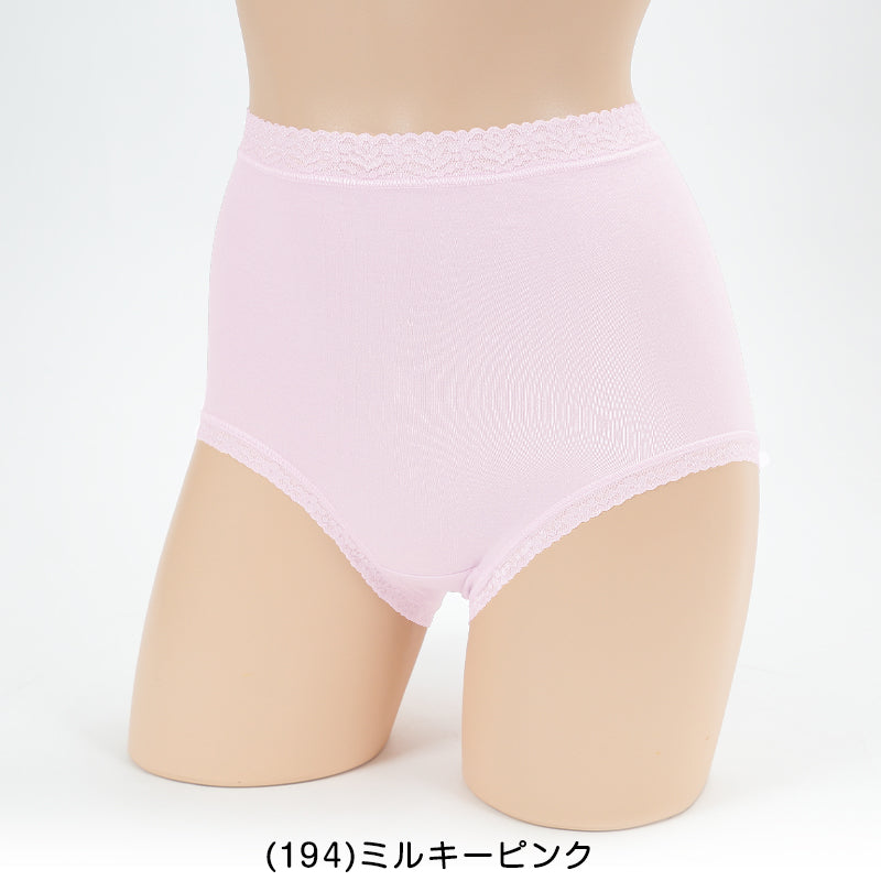 福助 ショーツ 綿 レディース 深ばき 2枚組 お腹 すっぽり M~LL 下着 パンツ 深履き 締め付けない ゆったり 消臭 無地 シンプル コットン 女性 婦人 肌着 インナー 綿混