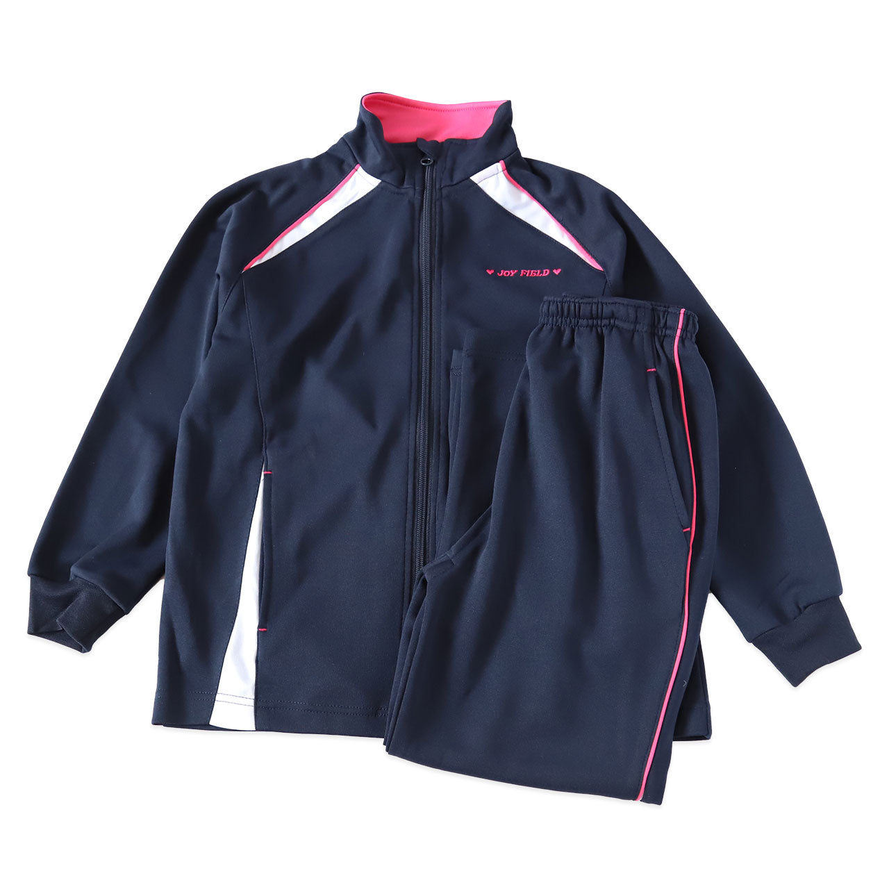 女の子 ジャージ 上下セット セットアップ 130cm~160cm セット キッズジャージ 長袖 長ズボン 体操服 女子 キッズ ジュニア トレーニングウェア 子供 スポーツ (在庫限り)