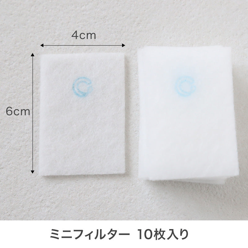 クレアウィン ミニファン 替えフィルター 約60×40mm ( クレアウイン 替えフィルター 抗ウイルス フィルター 空気清浄 マスクに匹敵 黄砂 ) (在庫限り)