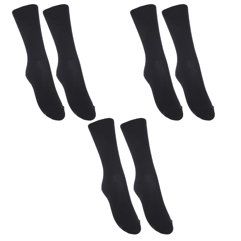 ソックス クルー ショートソックス 無地 クルーソックス 2足組 3セット 16-18cm~24-26cm ソックス 女子 男子 通学 学生 子供 白 紺 黒 靴下 ジュニア スクールソックス まとめ売り