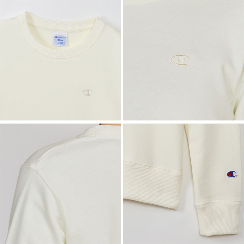 Champion スウェット レディース プルオーバー 裏起毛 ルームウェア 普段着 S M L LL 無地 ベーシック チャンピオン ブランド トレーナー 婦人 綿混