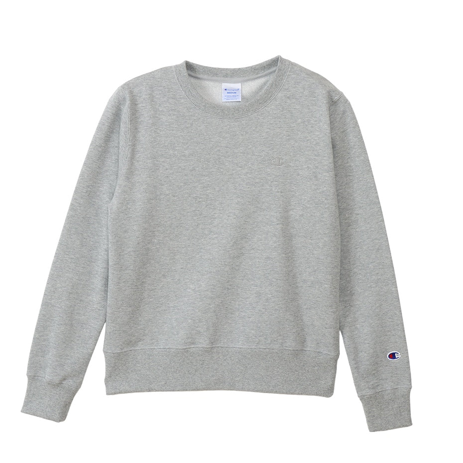 Champion スウェット レディース プルオーバー 裏起毛 ルームウェア 普段着 S M L LL 無地 ベーシック チャンピオン ブランド トレーナー 婦人 綿混