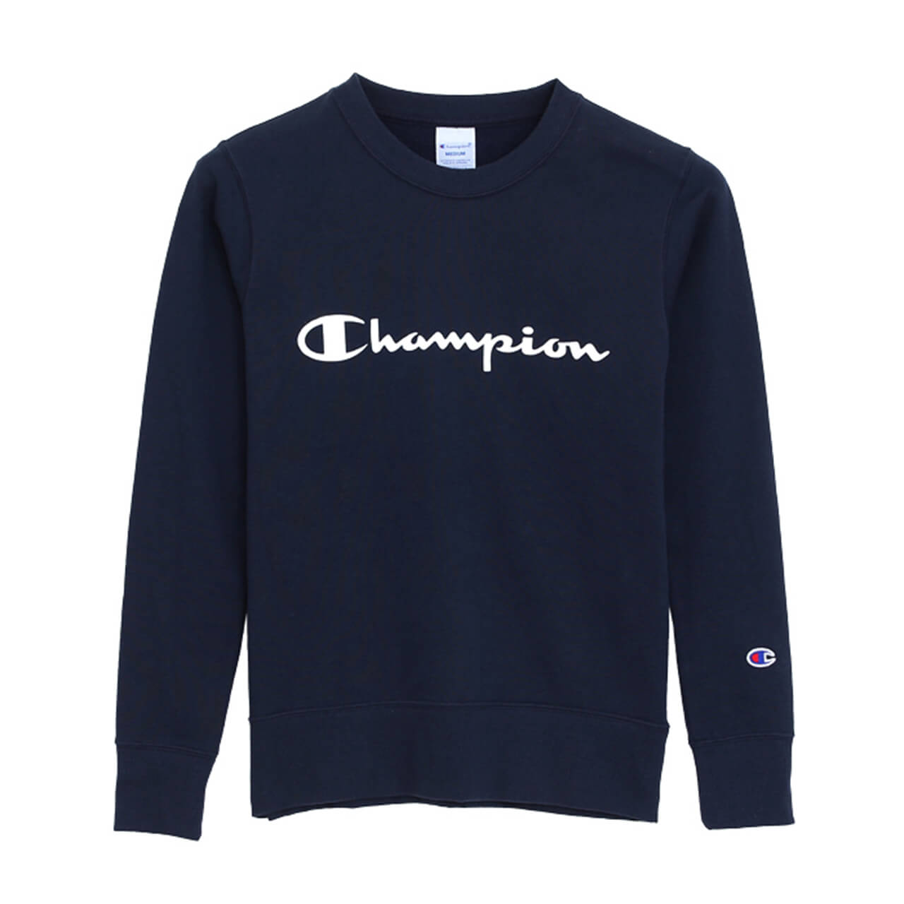 チャンピオン レディース トレーナー 長袖 スウェットシャツ M・L (Champion ブランド ロゴプリント 婦人 女性 トップス スウェット UV加工) (在庫限り)
