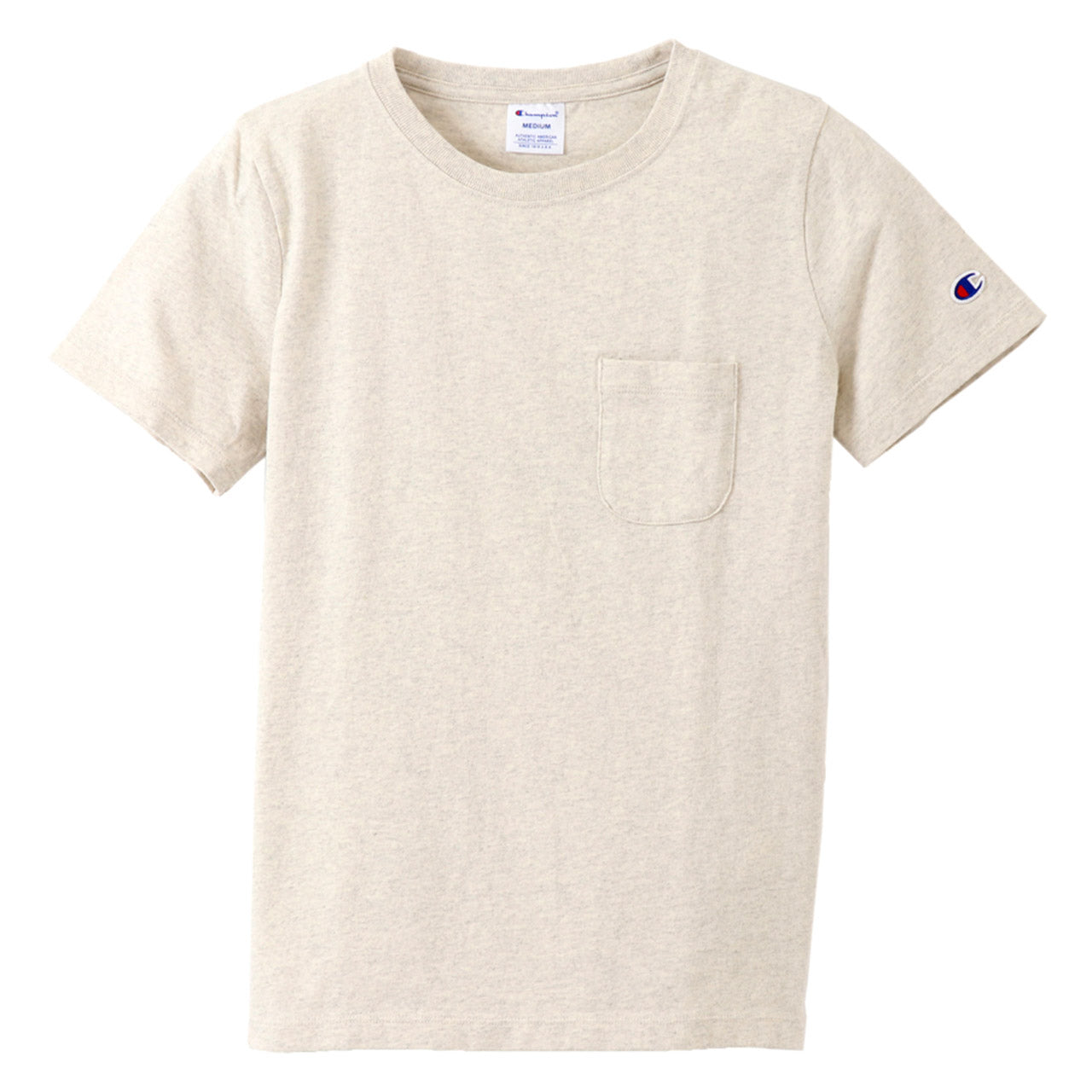 チャンピオン tシャツ レディース 半袖 ポケット 綿100% M・L (トップス コットン Tシャツ クルーネック ブランド Champion) (在庫限り)