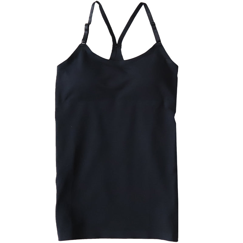 ジュニア カップ付き キャミソール 子供 綿 シームレス 140~160cm 下着 女の子 小学生 中学生 女子 キッズ アジャスター カップ付 パッド付き 140 150 160 可愛い