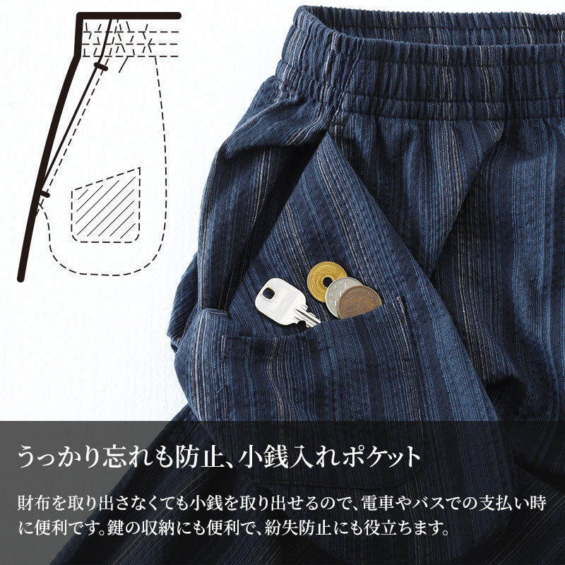 和風 パンツ ホームウェア メンズ 夏 大きいサイズ しじら織り 和柄 M~4L おしゃれ 涼しい 和服 和装 パジャマ 寝巻き 部屋着 ルームウェア アウター 半ズボン 短パン 父の日 ギフト プレゼント 30代 40代 50代 ブラック ネイビー M L LL 3L 4L (在庫限り)