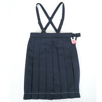 小学生 制服 スカート 鳩サクラ 女子 120cmB~160cmB (16本車ヒダ 学生服 女の子 ガールズ 女児 太め) (送料無料) (取寄せ)