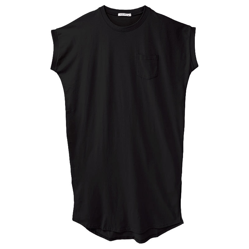 レディース ワンピース 夏 春夏 綿100% コットン フレンチ袖 M L 半袖 ロング丈 ロングワンピース Tシャツワンピース カットソーワンピース ルームウェア 部屋着 サイドスリット 胸ポケット さらさら ゆったり 体型カバー ミセス 大人 シンプル