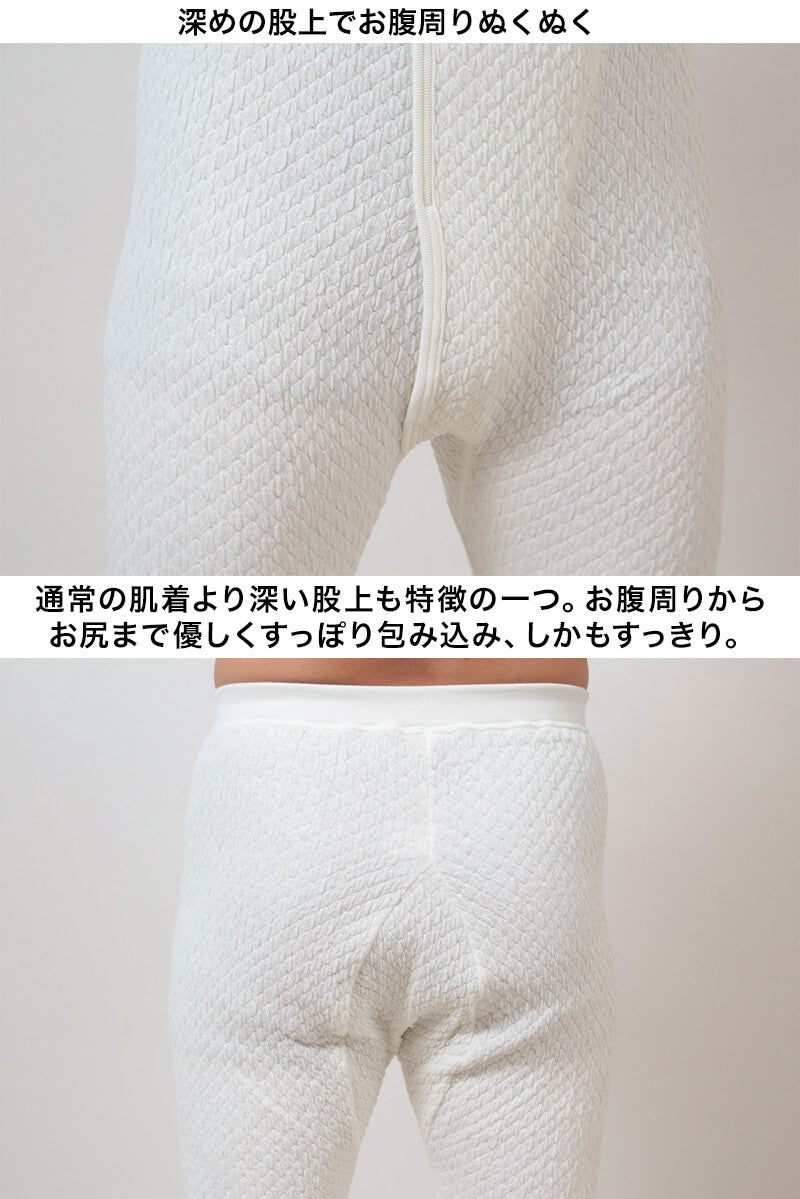ひだまり 極 紳士長ズボン下 S~LL (保温力 透湿性 消臭抗菌 静電気抑制 動きやすい 防寒) (送料無料)