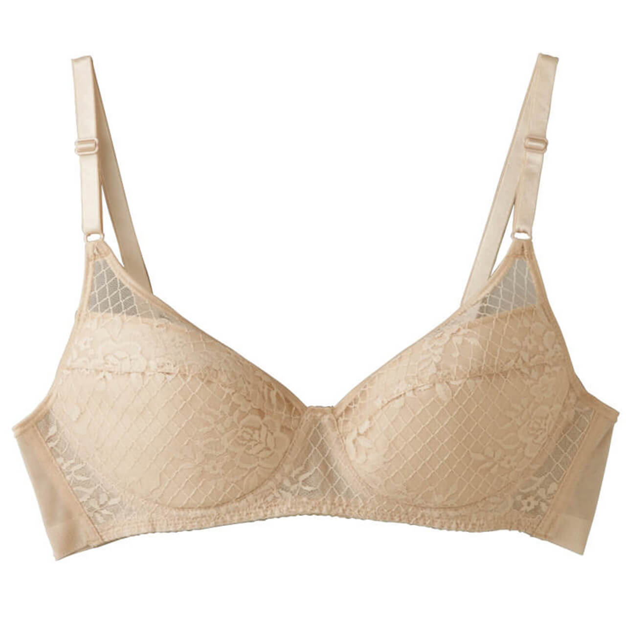 グンゼ 軽ブラ 背中すっきり ノンワイヤーブラジャー A70~C80 (下着 ワイヤーなし 大きいサイズあり 旅行 時短 乾きやすい 軽い 速乾性 GUNZE)