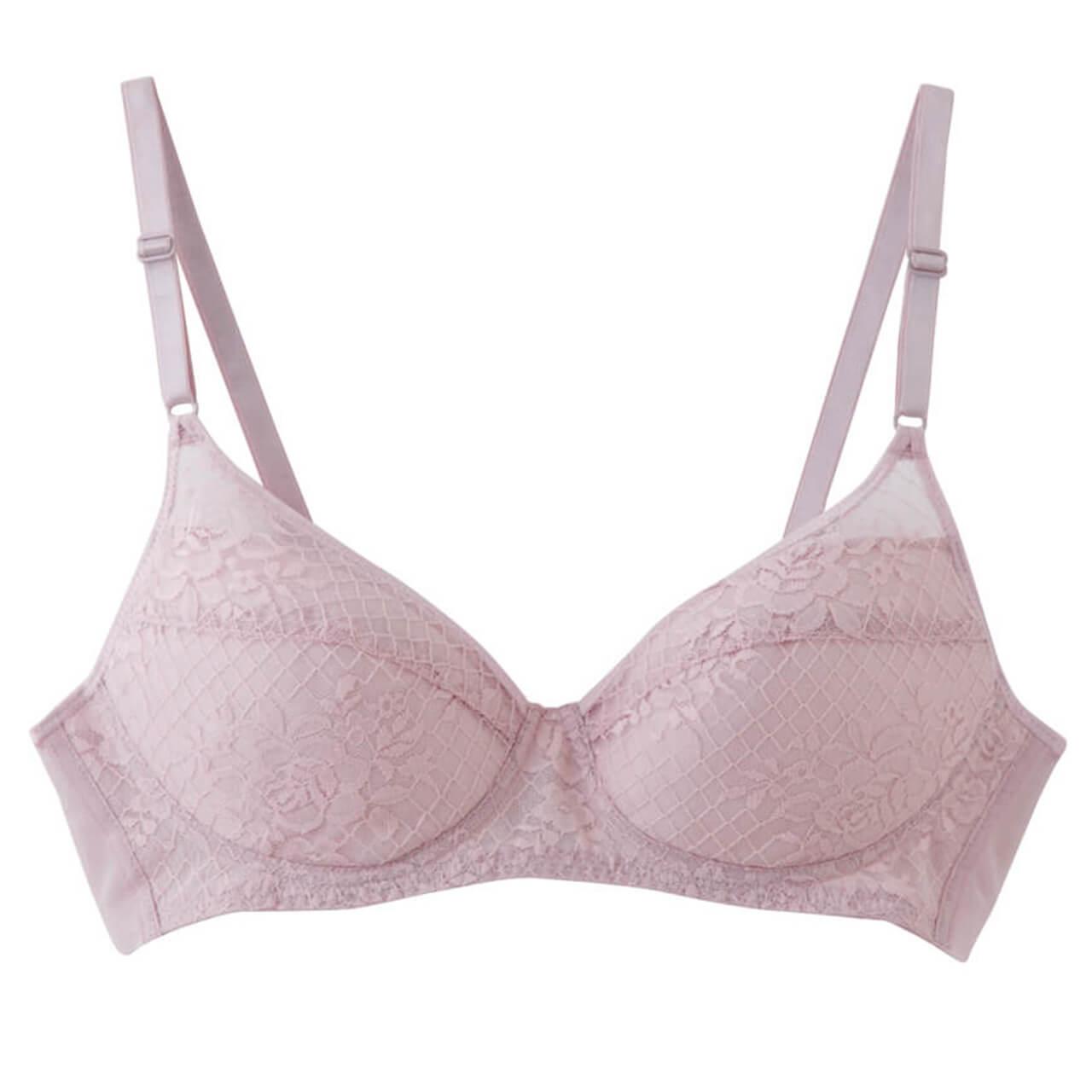 グンゼ 軽ブラ 背中すっきり ノンワイヤーブラジャー A70~C80 (下着 ワイヤーなし 大きいサイズあり 旅行 時短 乾きやすい 軽い 速乾性 GUNZE)