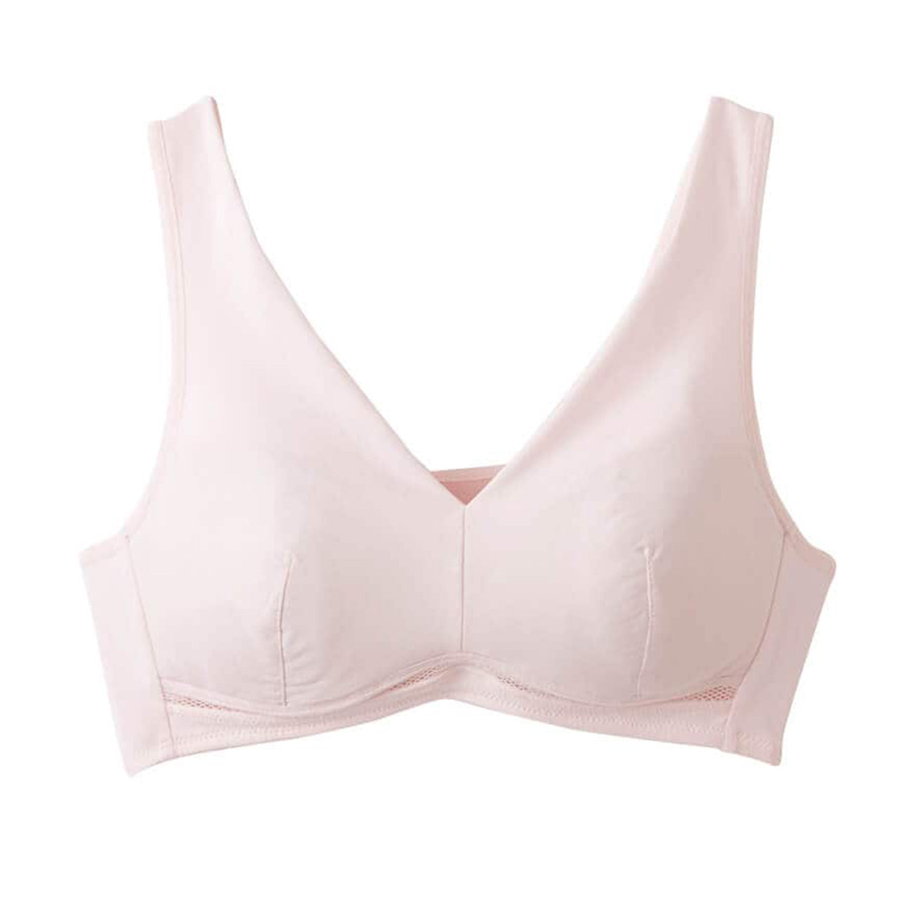 グンゼ クールマジック ノンワイヤーブラジャー レディース 夏 ブラジャー 吸汗速乾 M L LL ブラ 涼しい ムレにくい メッシュ 楽ブラ 締め付けない かぶりタイプ 快適 インナー シンプル ナイトブラ 軽い 無地 女性用 下着