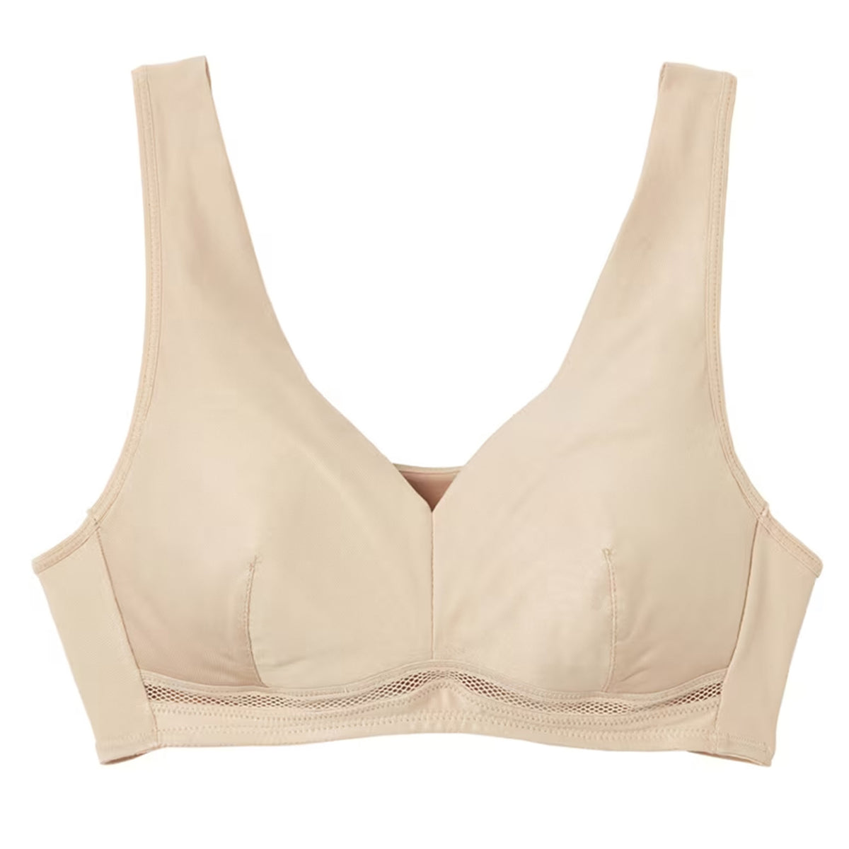グンゼ クールマジック ノンワイヤーブラジャー レディース 夏 ブラジャー 吸汗速乾 M L LL ブラ 涼しい ムレにくい メッシュ 楽ブラ 締め付けない かぶりタイプ 快適 インナー シンプル ナイトブラ 軽い 無地 女性用 下着