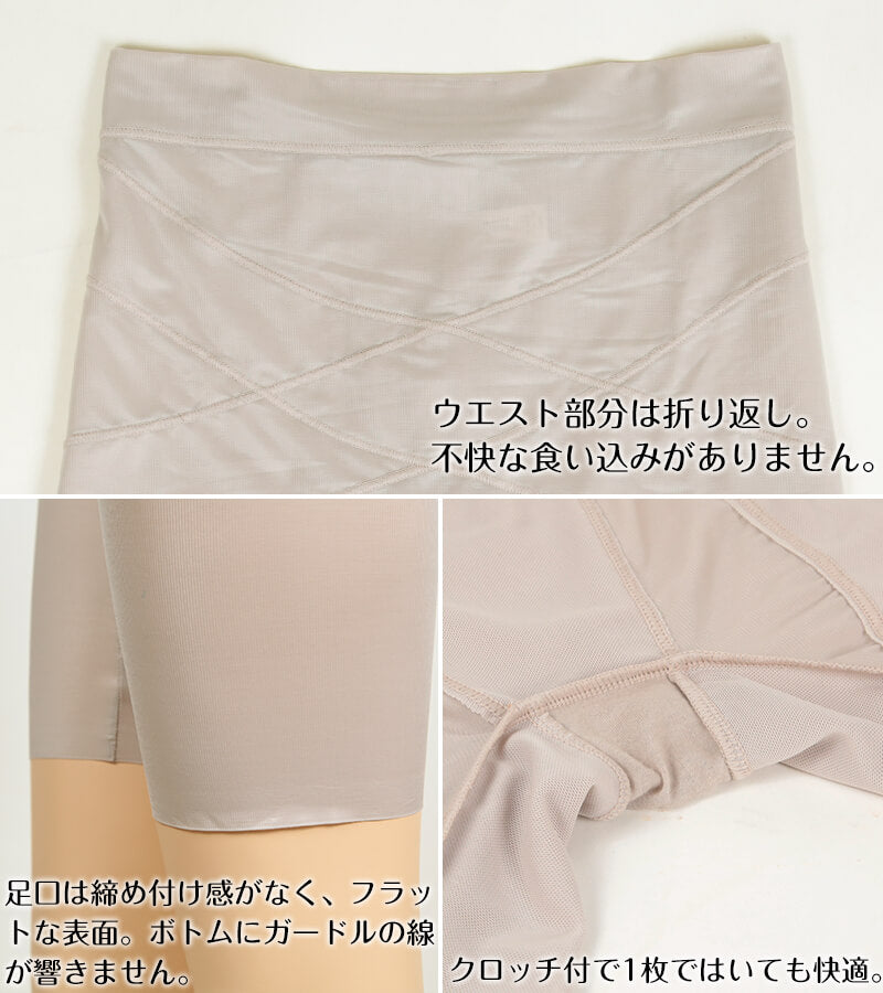 スマートメソッド 骨盤&股関節Wサポートロングボトム M~LL (ガードル ヒップアップ 骨盤 股関節 補正 引きしめ 姿勢矯正 ダイエット) (在庫限り)