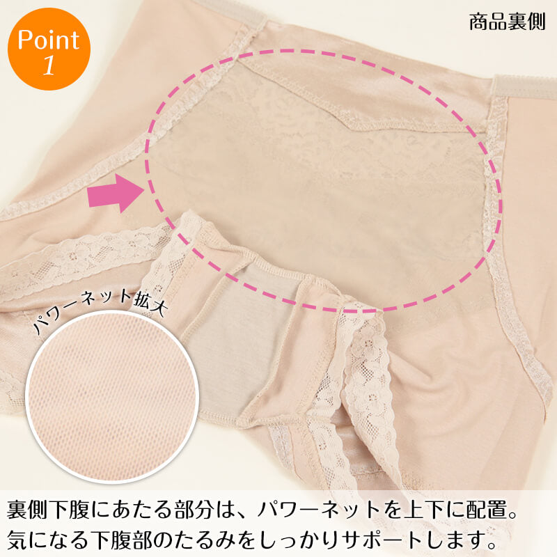 ガードル ぽっこりお腹 綿混 64~82cm 補正 下着 補整 下腹 綿混 スタンダード インナー たるみ 引きしめ 産後 64cm 70cm 76cm 82cm