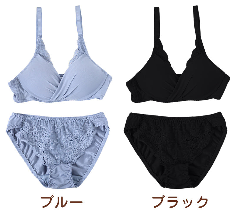 ブラジャー ショーツ セット ノンワイヤー 下着 レディース ブラショーツ 上下セット セットアップ S M L LL シンプル プチプラ かわいい 可愛い