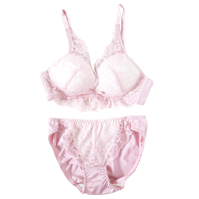 ブラジャー ショーツ セット ノンワイヤー 大きいサイズ 下着 レディース ブラショーツ 上下セット セットアップ 3L 4L 5L レース プチプラ かわいい 可愛い セクシー パステルカラー