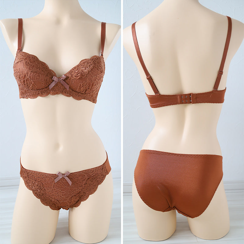 ブラジャー ショーツ セット ノンワイヤー 大きいサイズ 下着 レディース ブラショーツ 上下セット セットアップ 3L 4L 5L レース プチプラ かわいい 可愛い