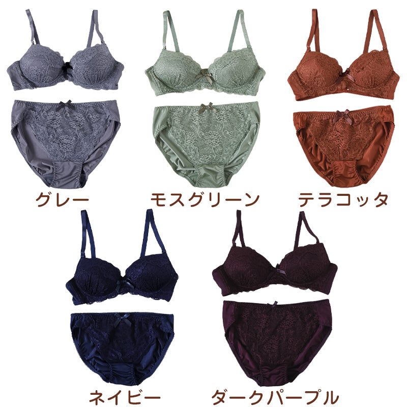 ブラジャー ショーツ セット ノンワイヤー 大きいサイズ 下着 レディース ブラショーツ 上下セット セットアップ 3L 4L 5L レース プチプラ かわいい 可愛い