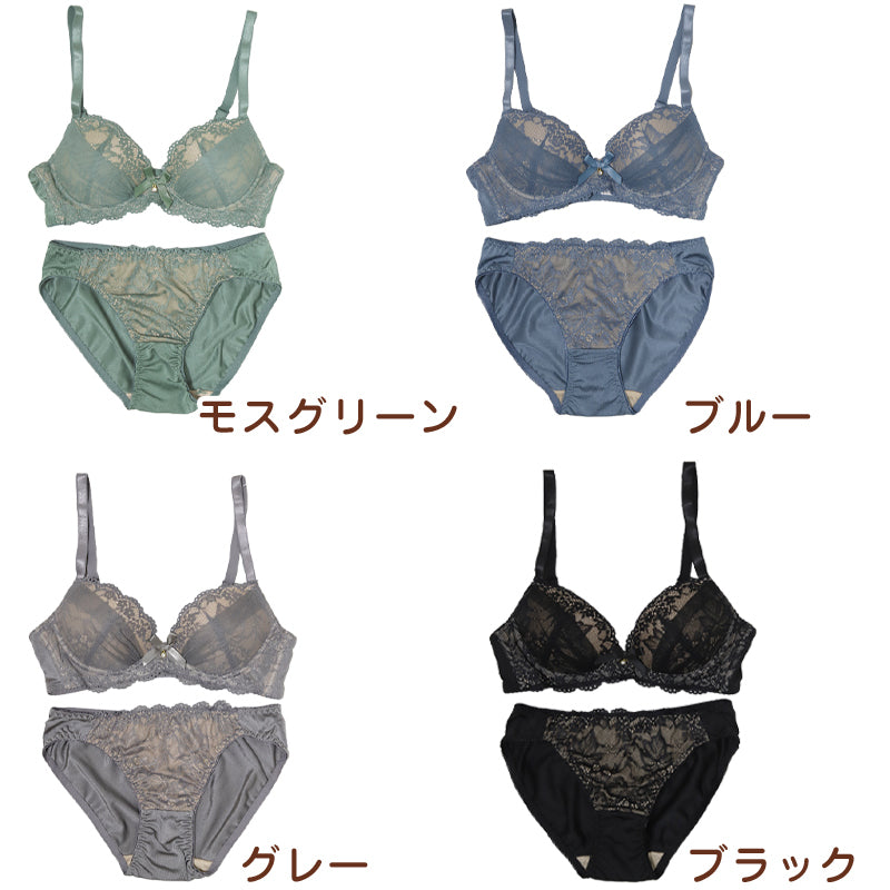 ブラジャー ショーツ セット ノンワイヤー ブラショーツ レディース 大きいサイズ 3L 4L 5L 上下セット ノンワイヤーブラ パンティ レース 可愛い かわいい 下着 インナー