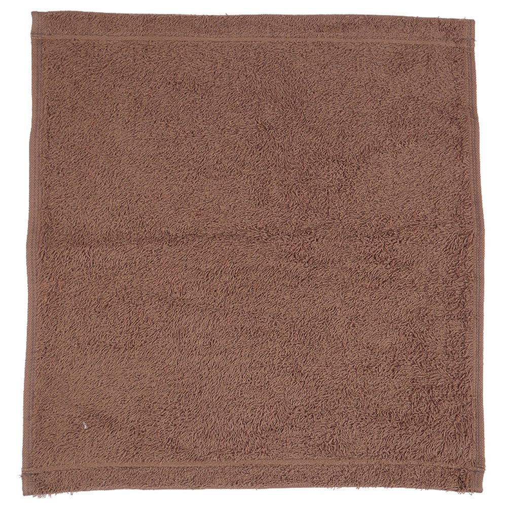 オーガニックコットン ウォッシュタオル 約34×35cm (ハンドタオル 綿100% タオル 無地 吸水) (在庫限り)
