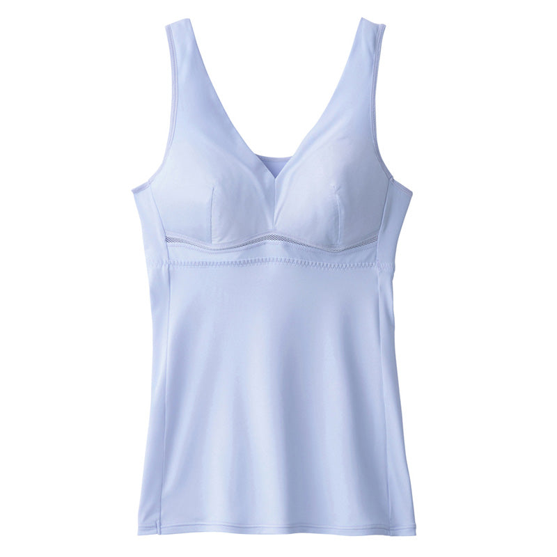 グンゼ ブラキャミソール 夏 下着 レディース M~LL 肌着 春夏 カップ付き インナー 吸汗速乾 GUNZE クールマジック (在庫限り)