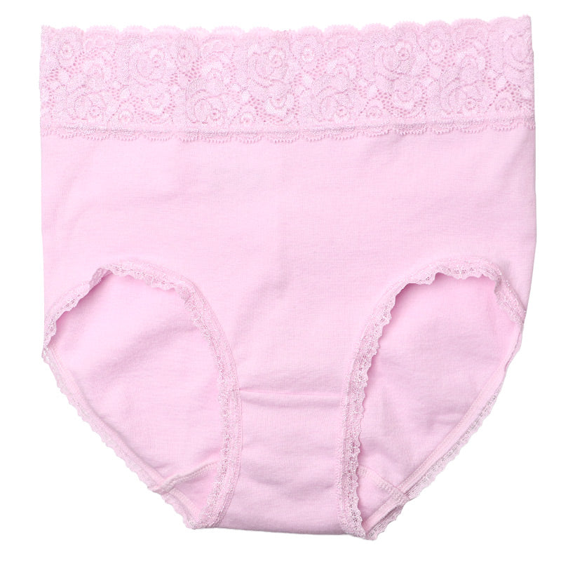 ショーツ レディース 綿混 レース M L LL ハーフショーツ パンツ コットン やわらかい 肌ざわり 敏感肌 シンプル 無地 インナー おしゃれ 可愛い