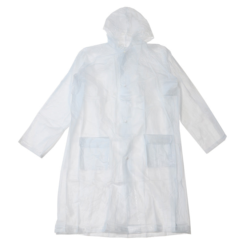 レインコート 子供用 身長120~160cm対応 ( 合羽 カッパ ランドコート ランドセル対応 雨具 ジュニア 小学校 クリア イエロー マチ 子ども ) (取寄せ)