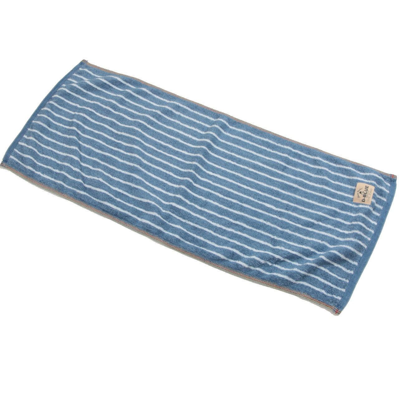D-BLUE DENIM インディゴ染めフェイスタオル 約34×80cm (スポーツ デニム 綿100%) (在庫限り)