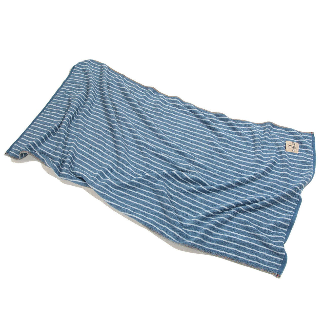 D-BLUE DENIM インディゴ染めバスタオル 約70×130cm (スポーツ デニム 綿100%) (在庫限り)