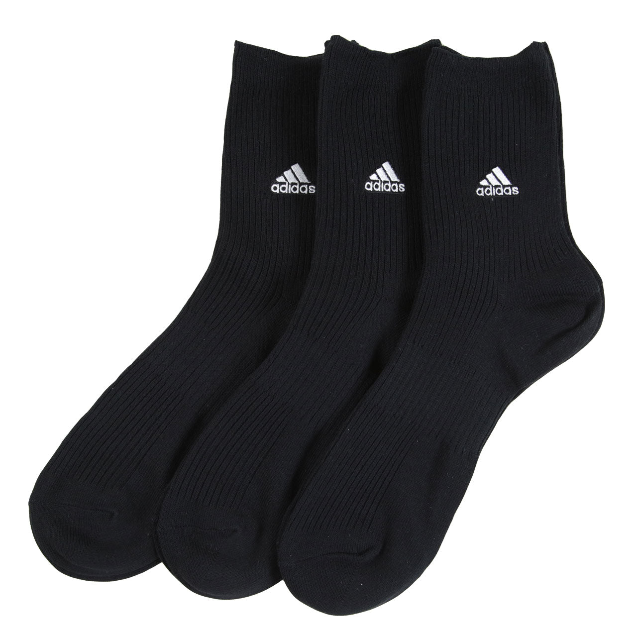 福助 adidas ショートソックス 3足組 24-26cm~28-30cm (アディダス ソックス 靴下 メンズ 男 セット まとめ買い フクスケ)