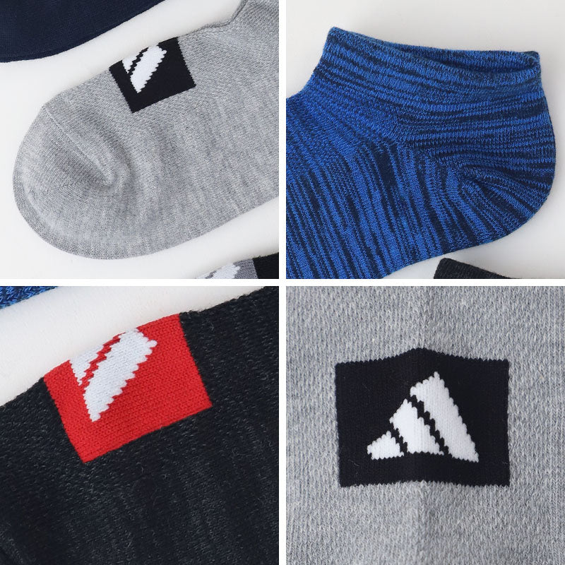 adidas 子供 スニーカーソックス 甲メッシュ 3足組 19-21cm~23-25cm アディダス キッズ ソックス 靴下 くるぶし 男の子 補強 3足組 (在庫限り)
