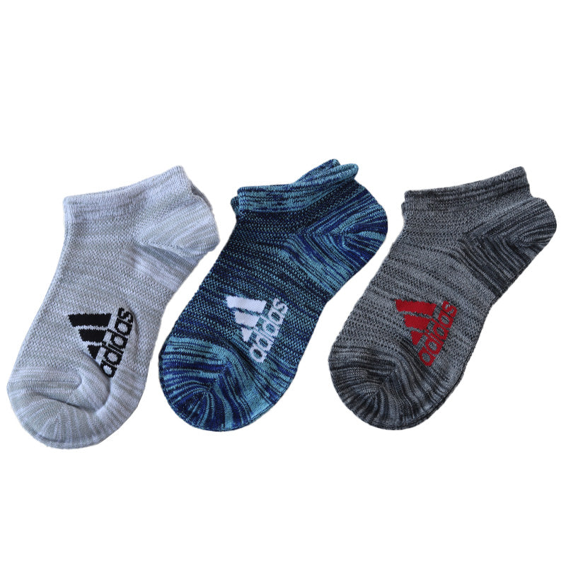 adidas 子供 靴下 メッシュ スニーカーソックス 3足組 19-21cm~23-25cm アディダス キッズ ソックス くるぶし セット 3足組