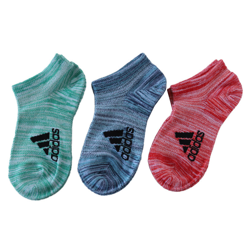 adidas 子供 靴下 メッシュ スニーカーソックス 3足組 19-21cm~23-25cm アディダス キッズ ソックス くるぶし セット 3足組