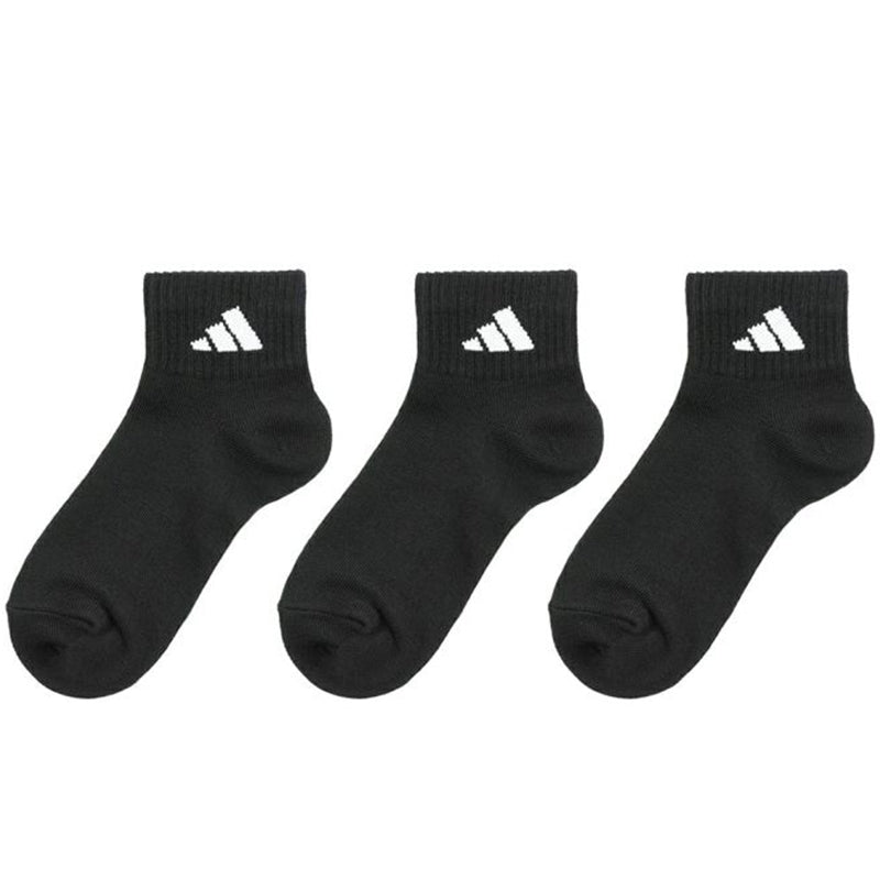 靴下 キッズ 子供用 ショートソックス 3足組 adidas 19-21cm~23-25cm (スニーカーソックス 子ども ジュニア くつ下 ワンポイント 丈夫 スポーツソックス)