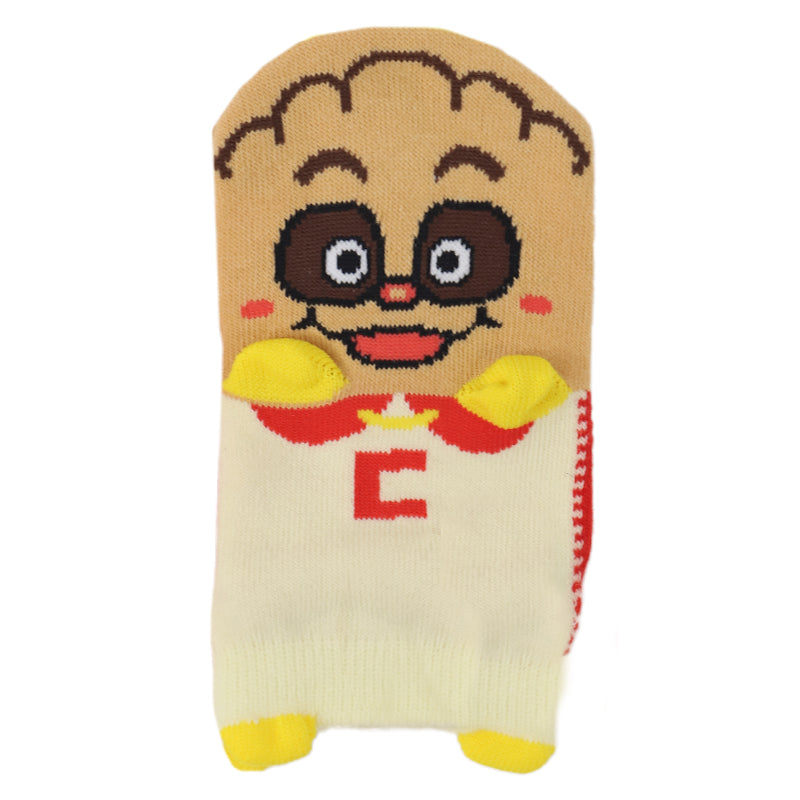 アンパンマン 靴下 子供 ソックス キッズ パペット スニーカーソックス 13-19cm (あんぱんまん キャラクター こども 子供用 くるぶし 女の子 男の子 アンクルソックス かわいい くつした 保育園 幼稚園 子供服 通園)