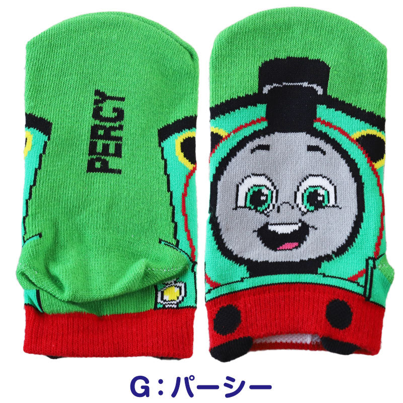 トーマス 靴下 キッズ ソックス 子供 子ども キャラクター 柄 スニーカーソックス 13-19cm 男の子 きかんしゃトーマス 機関車トーマス パーシー ヒロ ニア ディーゼル キャラクターソックス ベビー 福助 (在庫限り)