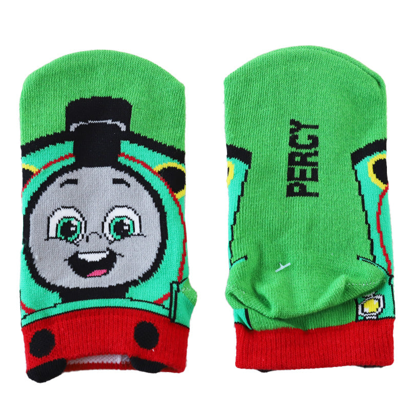 トーマス 靴下 キッズ ソックス 子供 子ども キャラクター 柄 スニーカーソックス 13-19cm 男の子 きかんしゃトーマス 機関車トーマス パーシー ヒロ ニア ディーゼル キャラクターソックス ベビー 福助 (在庫限り)