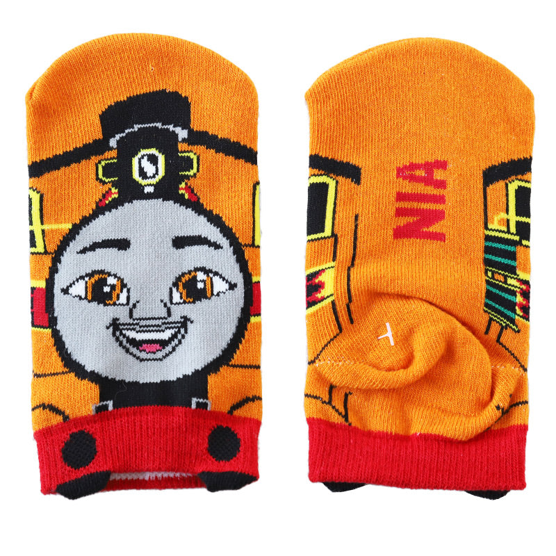 トーマス 靴下 キッズ ソックス 子供 子ども キャラクター 柄 スニーカーソックス 13-19cm 男の子 きかんしゃトーマス 機関車トーマス パーシー ヒロ ニア ディーゼル キャラクターソックス ベビー 福助 (在庫限り)