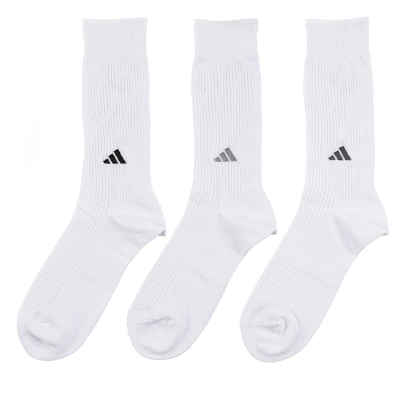 adidas クルー丈ソックス 3足組 消臭加工 24-26cm~28-30cm (アディダス ソックス 靴下 メンズ 男 セット まとめ買い フクスケ)