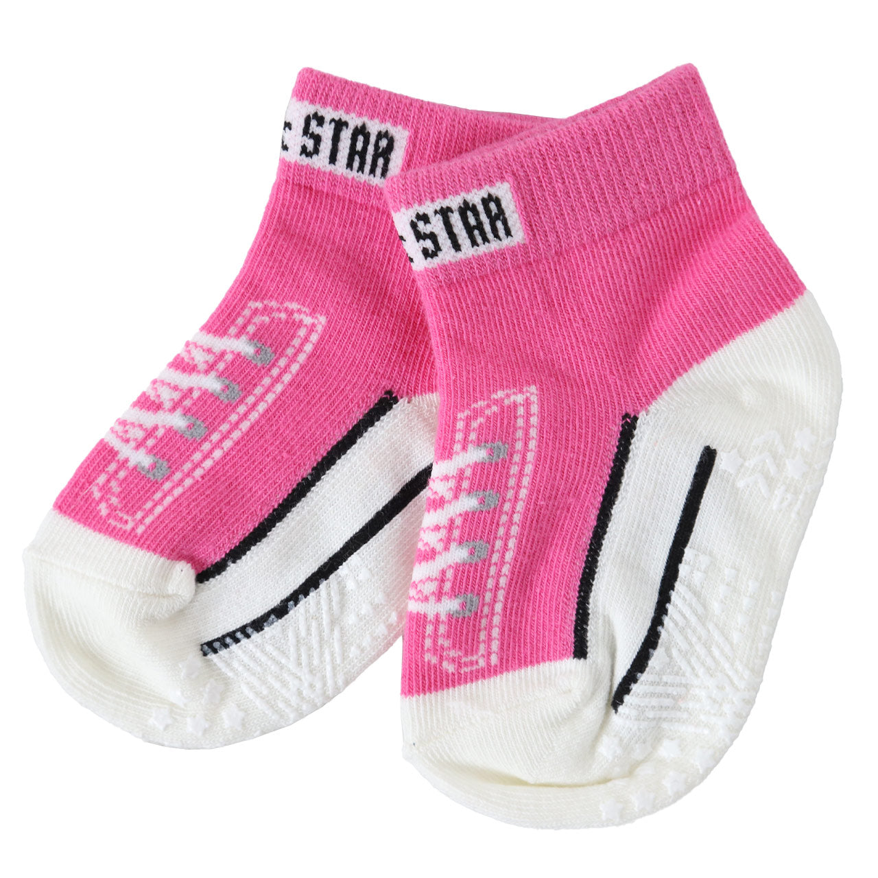 ベビーソックス 靴下 スニーカー柄 コンバース かわいい 滑り止め キッズ 9-14cm ベビー ベビー服 ソックス 男の子 女の子 可愛い おしゃれ (在庫限り)