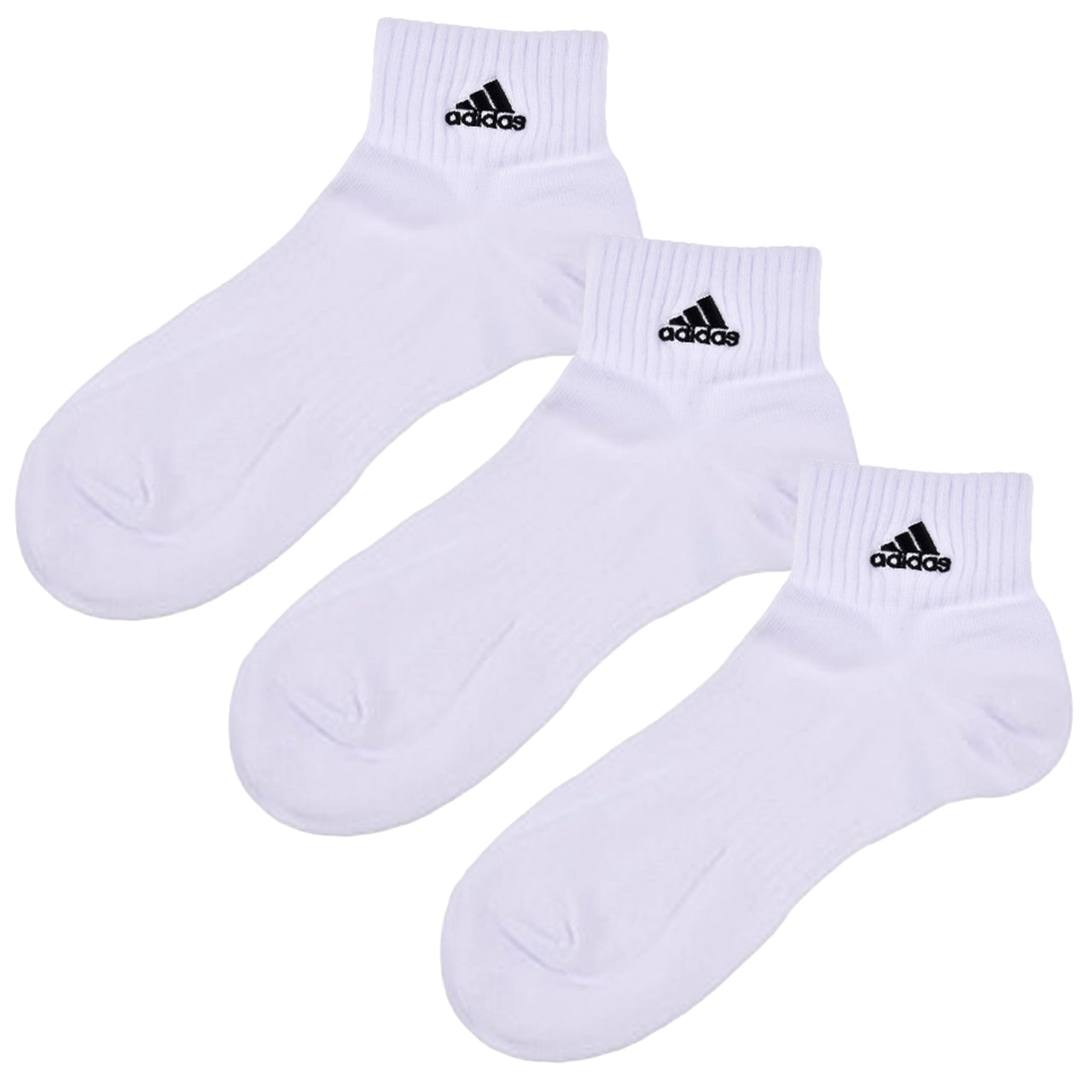 福助 adidas スニーカーソックス 3足組 消臭加工 24-26cm~28-30cm (アディダス ソックス 靴下 メンズ 男 セット まとめ買い フクスケ) (在庫限り)