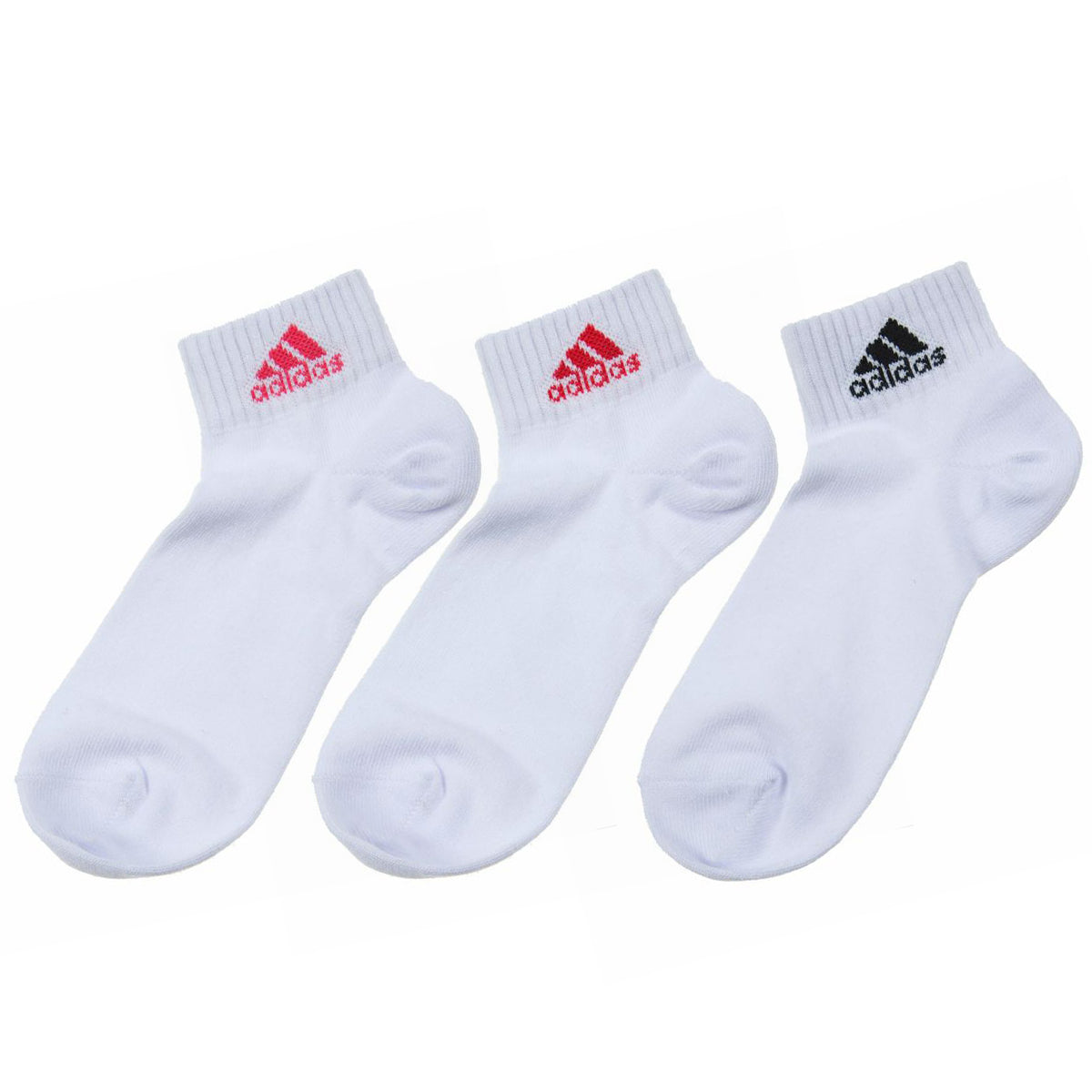 adidas ショート丈ソックス 3足組 21-23cm~23-25cm (アディダス ソックス 靴下 レディース 女 セット まとめ買い フクスケ 福助) (在庫限り)