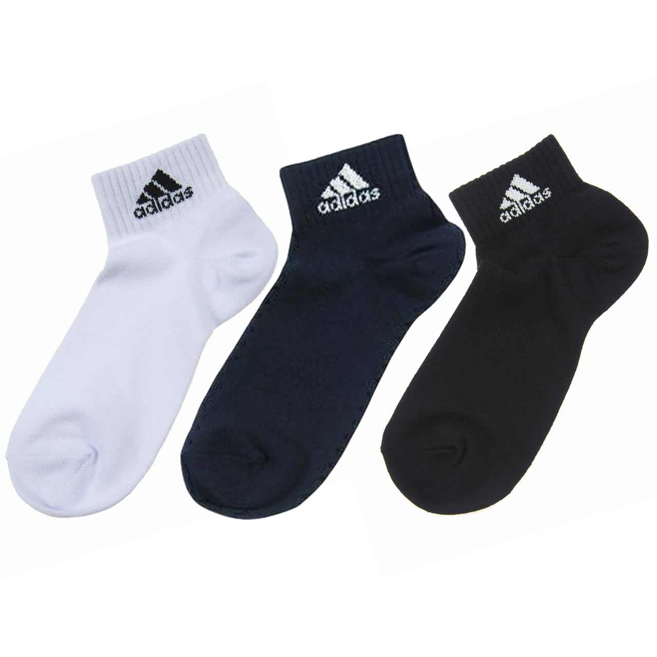 adidas ショート丈ソックス 3足組 21-23cm~23-25cm (アディダス ソックス 靴下 レディース 女 セット まとめ買い フクスケ 福助) (在庫限り)