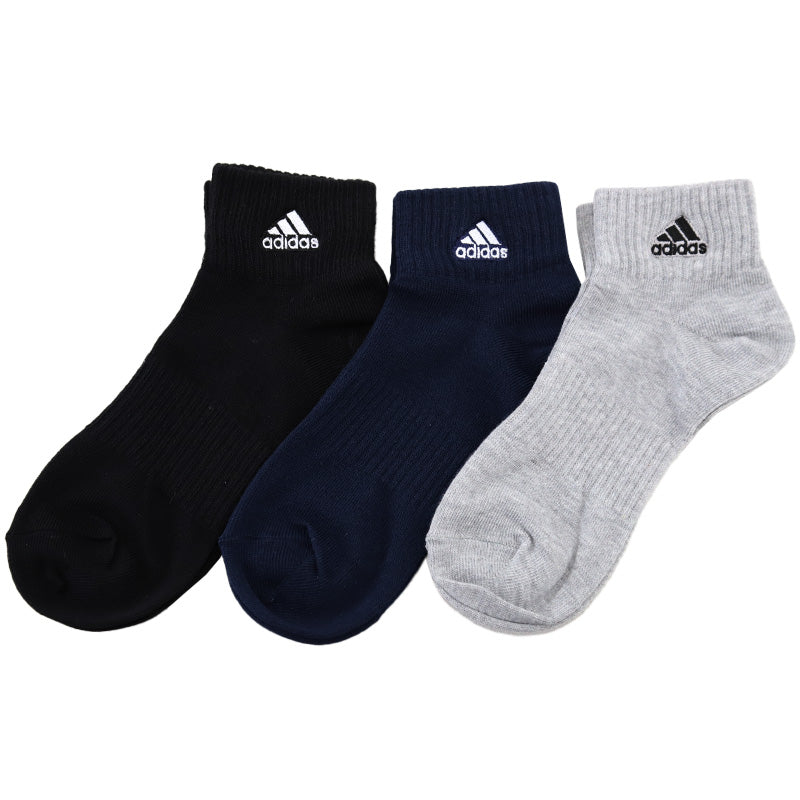 adidas ショート丈ソックス 3足組 21-23cm~23-25cm (アディダス ソックス 靴下 レディース 女 セット まとめ買い フクスケ 福助) (在庫限り)