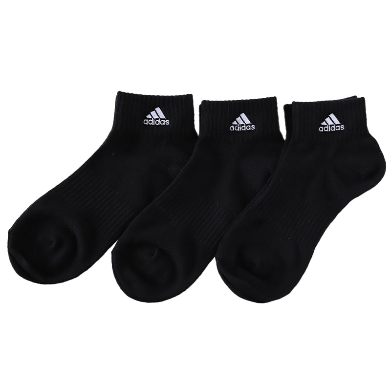 adidas ショート丈ソックス 3足組 21-23cm~23-25cm (アディダス ソックス 靴下 レディース 女 セット まとめ買い フクスケ 福助) (在庫限り)