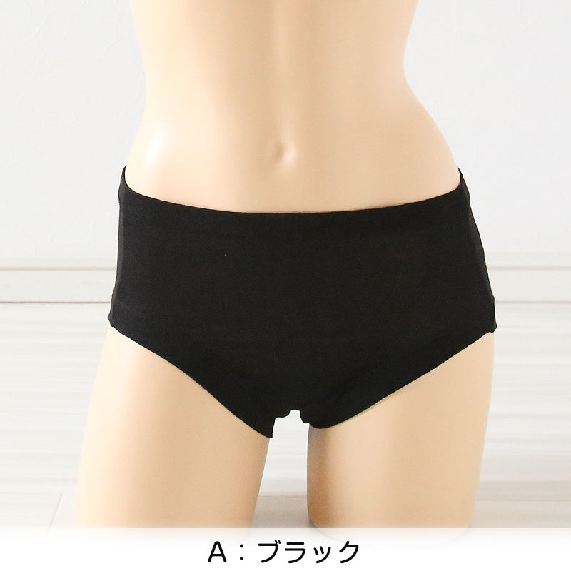 福助 満足 サニタリー ボクサー お休み用 多い日用 M~LL (生理用ショーツ 生理用パンツ ずれにくい 生理 ショーツ レディース インナー 下着) (在庫限り)